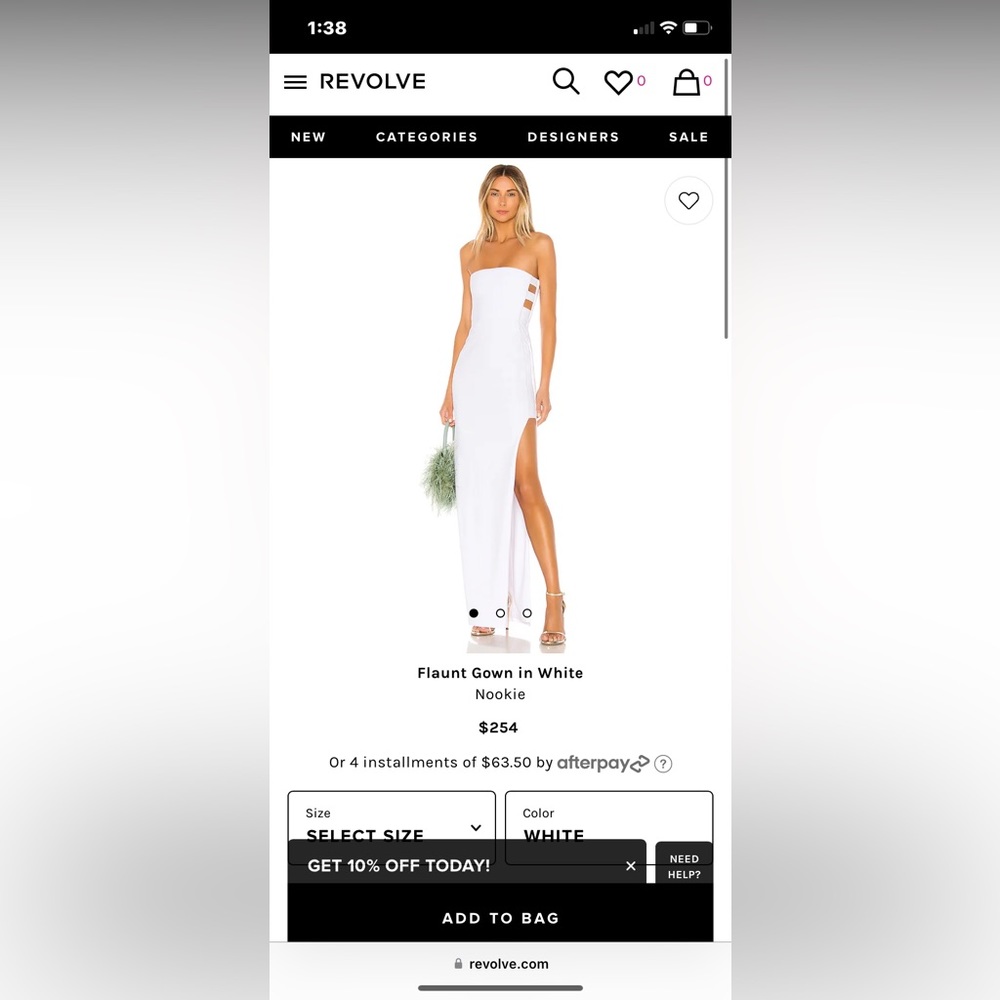 White Revolve Dress size small